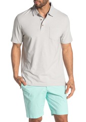 Tailor Vintage Airotec Stretch Slub Jersey Short Sleeve Polo in Nantucket Red at Nordstrom Rack