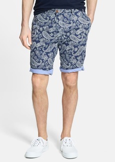 Tailor Vintage Paisley Print Reversible Shorts in Lavender at Nordstrom
