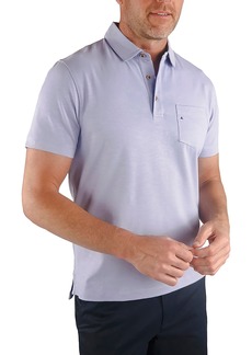 Tailor Vintage Airotec Stretch Slub Jersey Short Sleeve Polo in Sweet Lavender at Nordstrom Rack