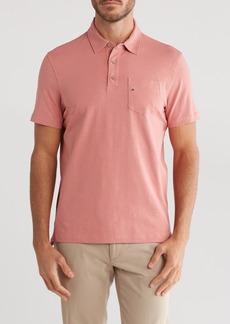 Tailor Vintage Airotec Stretch Slub Jersey Short Sleeve Polo in Nantucket Red at Nordstrom Rack
