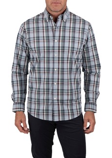 Tailor Vintage Classic Fit Plaid Performance Stretch Button-Down Shirt in Chesapeake Plaid at Nordstrom Rack