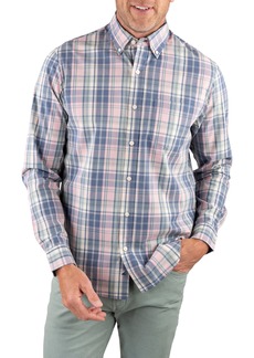 Tailor Vintage Plaid Stretch Fit Shirt in Newport Plaid at Nordstrom Rack