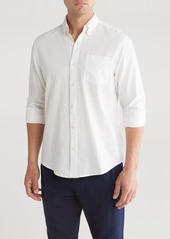 Tailor Vintage PUREtec cool™ Linen & Cotton Button-Up Shirt in Navy Blazer at Nordstrom Rack