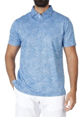 TailorByrd Floral Print Luxe Pique Polo
