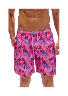 TailorByrd Palm Trees Swim Shorts - Pink