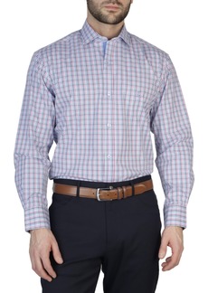 TailorByrd Poplin Stretch Long Sleeve Shirt - Blue byrd