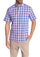 TailorByrd Short Sleeve Check Print Woven Regular Fit Shirt