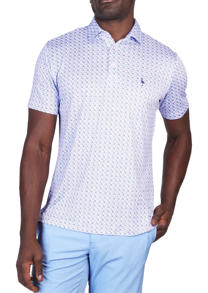 TailorByrd Below Deck Performance Polo in White Dove at Nordstrom Rack
