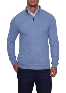 TailorByrd Blue Cozy Quarter Zip Sweater at Nordstrom Rack