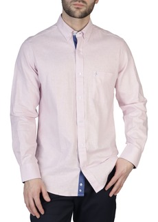 TailorByrd Linen Blend Shirt in Blush Pink at Nordstrom Rack
