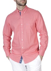 TailorByrd Linen Blend Shirt in Blush Pink at Nordstrom Rack