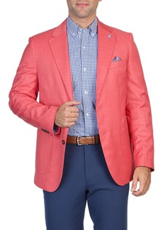 Tailorbyrd Men's Cross Dyed Solid Sportcoat - Chili pepper