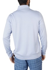 TailorByrd Dkny Men's Modal Q Zip Sweaters - Sky blue