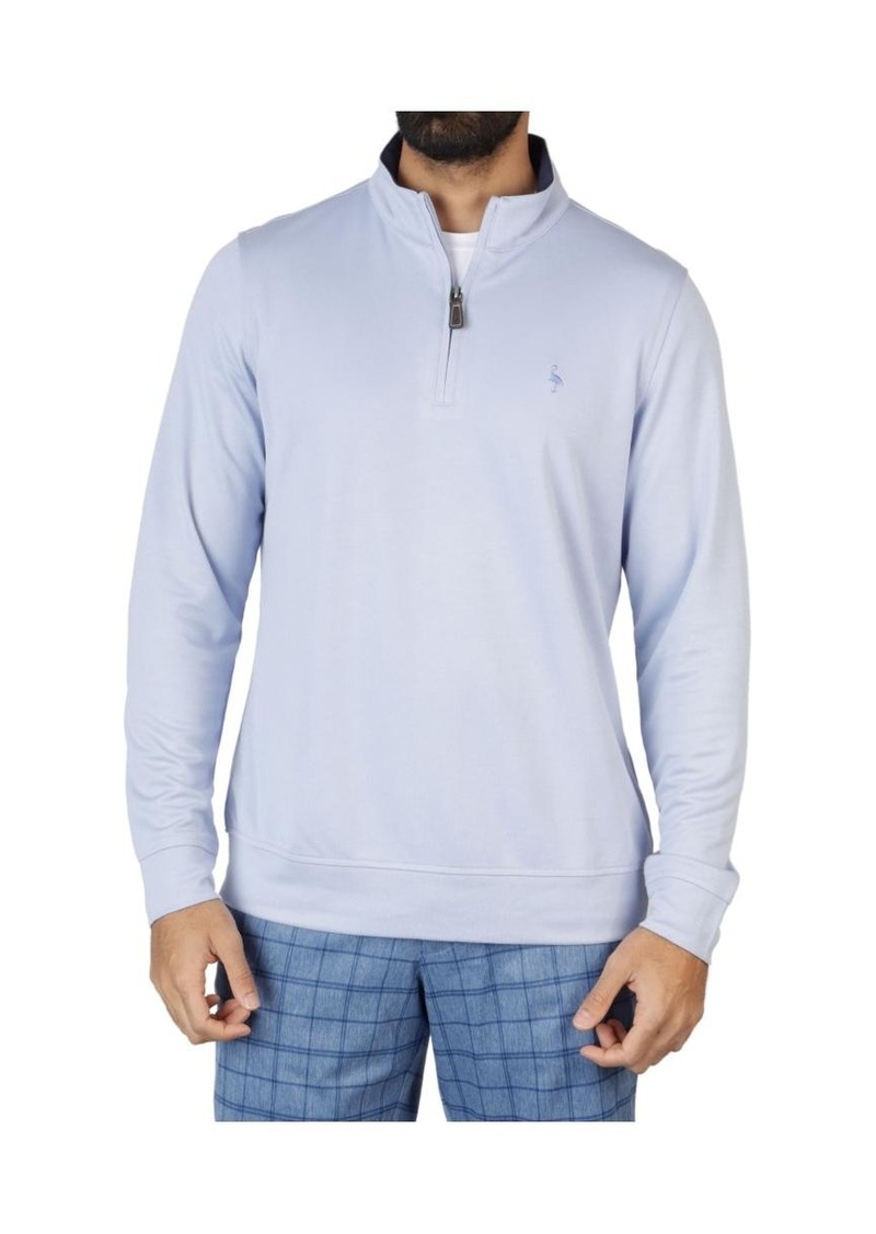 TailorByrd Dkny Men's Modal Q Zip Sweaters - Sky blue