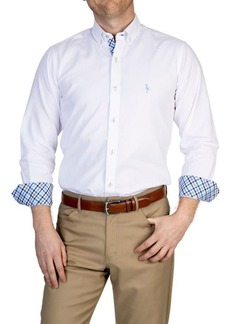 TailorByrd Solid Stretch Button-Down Shirt