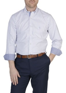 TailorByrd Stripe Stretch Button-Down Shirt