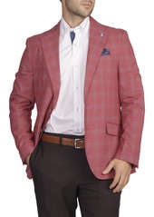 TailorByrd Signature Glen Plaid Sportcoat in Nantucket Red at Nordstrom Rack