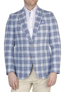 TailorByrd Yarn Dye Plaid Sport coat - Prussian blue