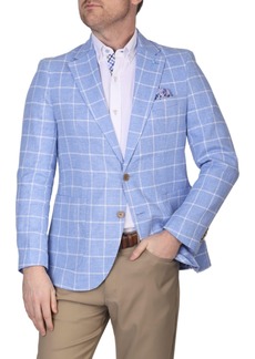 TailorByrd Yarn Dye Windowpane Sport coat - French blue