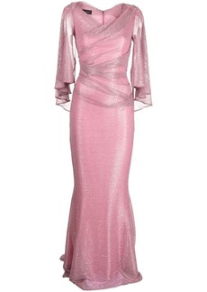 Talbot Runhof Doris metallic-voile gown