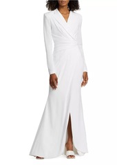 Talbot Runhof Stretch Crêpe Suit Gown