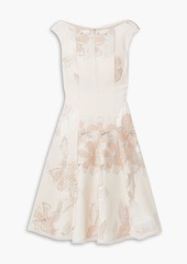 Talbot Runhof - Korbut metallic floral-jacquard and organza dress - White - US 6