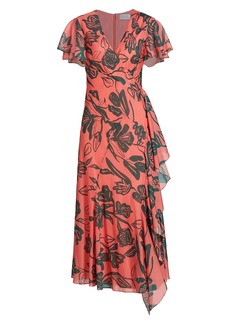 Tanya Taylor Brie Silk-Blend Floral Maxi Dress