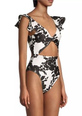 Tanya Taylor Coraline Cut-Out One-Piece Swimsuit