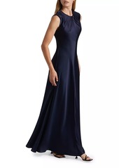 Tanya Taylor Emily Satin Sleeveless Maxi Dress