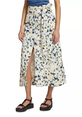 Tanya Taylor Hudson Printed Belted Midi-Skirt