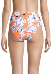 Tanya Taylor Kaia High-Waisted Bikini Bottom