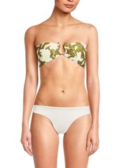 Tanya Taylor Laura Print Bandeau Bikini Top