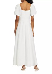 Tanya Taylor Kit Linen-Blend Midi-Dress