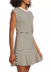 Tanya Taylor Maeve Stripe Stretch Cotton Minidress