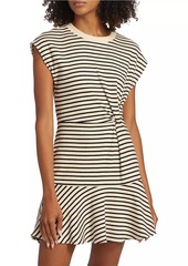 Tanya Taylor Maeve Stripe Stretch Cotton Minidress