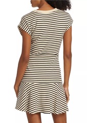 Tanya Taylor Maeve Stripe Stretch Cotton Minidress