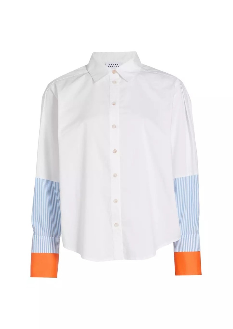 Tanya Taylor Margaux Cotton-Blend Button-Front Shirt