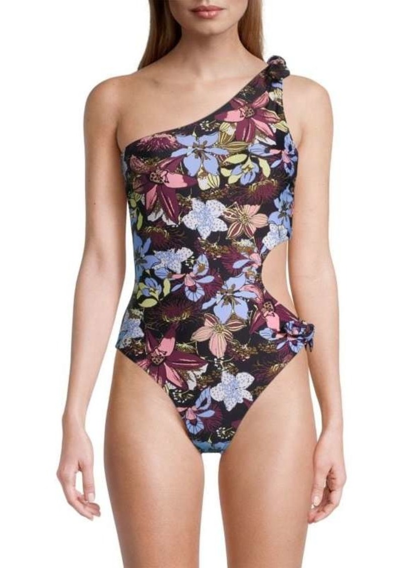 Tanya Taylor Oksanda Floral One Piece Swimsuit