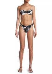 Tanya Taylor Paloma Floral Bikini Top