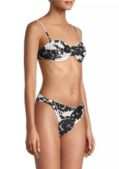 Tanya Taylor Paloma Floral Bikini Top