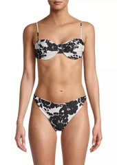 Tanya Taylor Paloma Floral Bikini Top