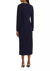 Tanya Taylor Robinette Scuba Crepe Midi-Dress