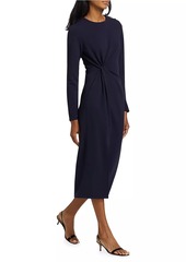 Tanya Taylor Robinette Scuba Crepe Midi-Dress