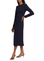 Tanya Taylor Robinette Scuba Crepe Midi-Dress