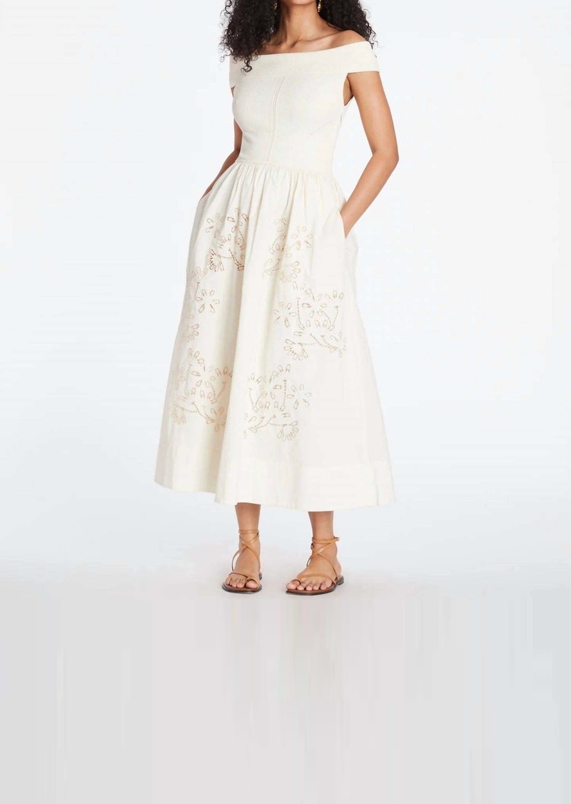 Tanya Taylor Tilden Dress In Cream