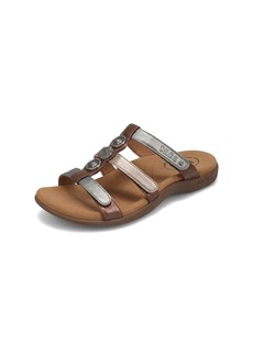 Taos Prize 4 Women's Walking Sandal - Stylish and Adjustable Three Strap Open Back Slide On Walking Sandal with Premium Arch Support and Cushioning for All Day Comfort   (M) US