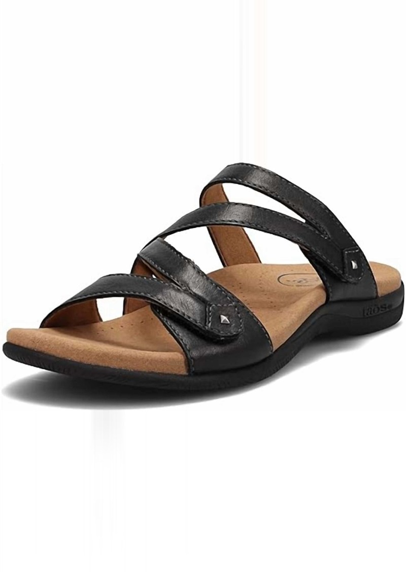 Taos Women Double U Strap Sandal In Black