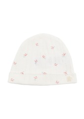 Tartine et Chocolat knitted floral-patterned hat