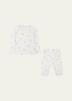 Tartine et Chocolat Girl's Seashell-Print Two-Piece Pajama Set  Size 9M-2