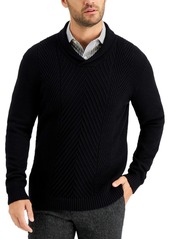 Tasso Elba Men's Chunky Shawl Sweater, Created for Macy's